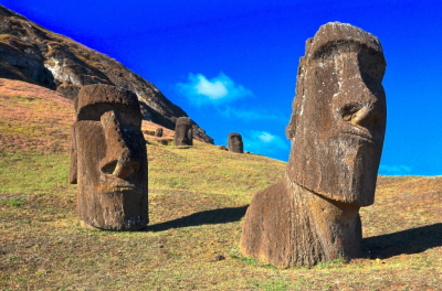 The huge stone heads of Easter Island, or Rapa Nui, have to be seen to be believed