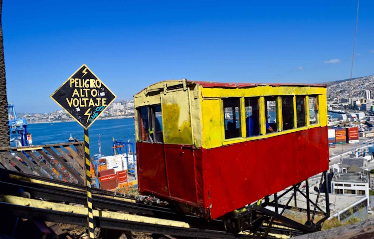 The iconic funicular railways of Valparaiso